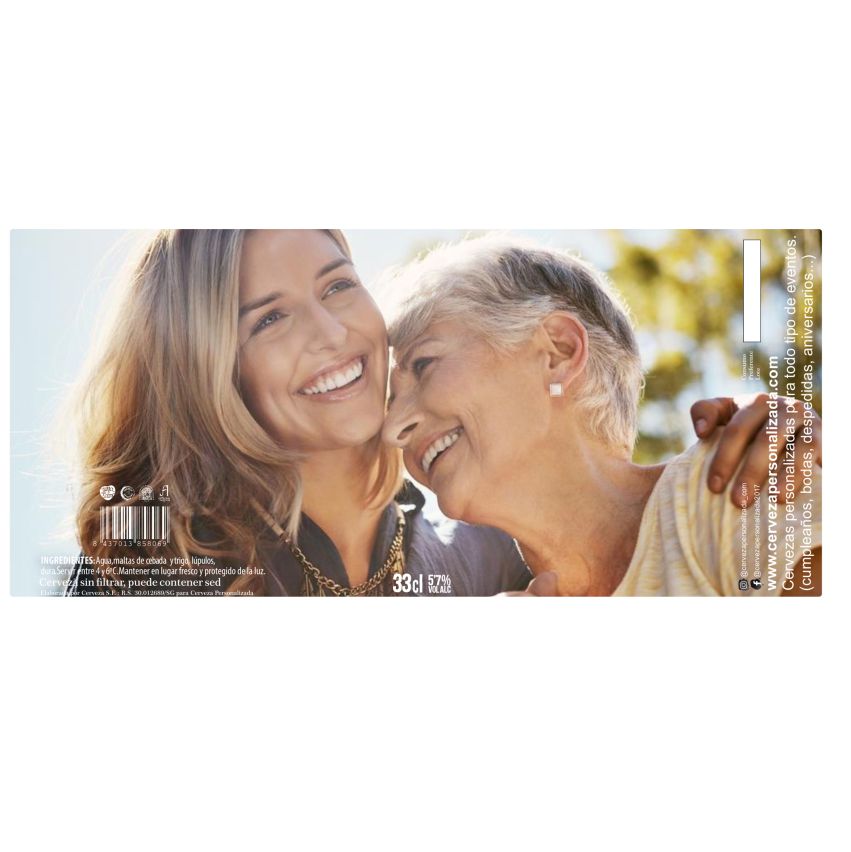 Mamá | Etiqueta Personalizada Día De La Madre – Pack de Cervezas - Imagen 2