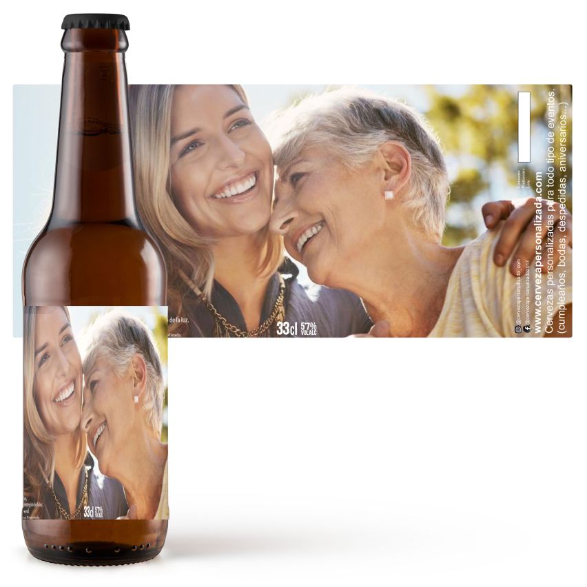 Mamá | Etiqueta Personalizada Día De La Madre – Pack de Cervezas