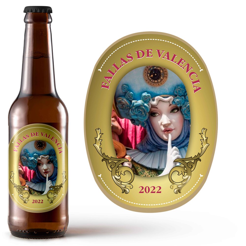 Fallas de Valencia | Etiqueta Personalizada Fiestas Populares - Pack de Cervezas