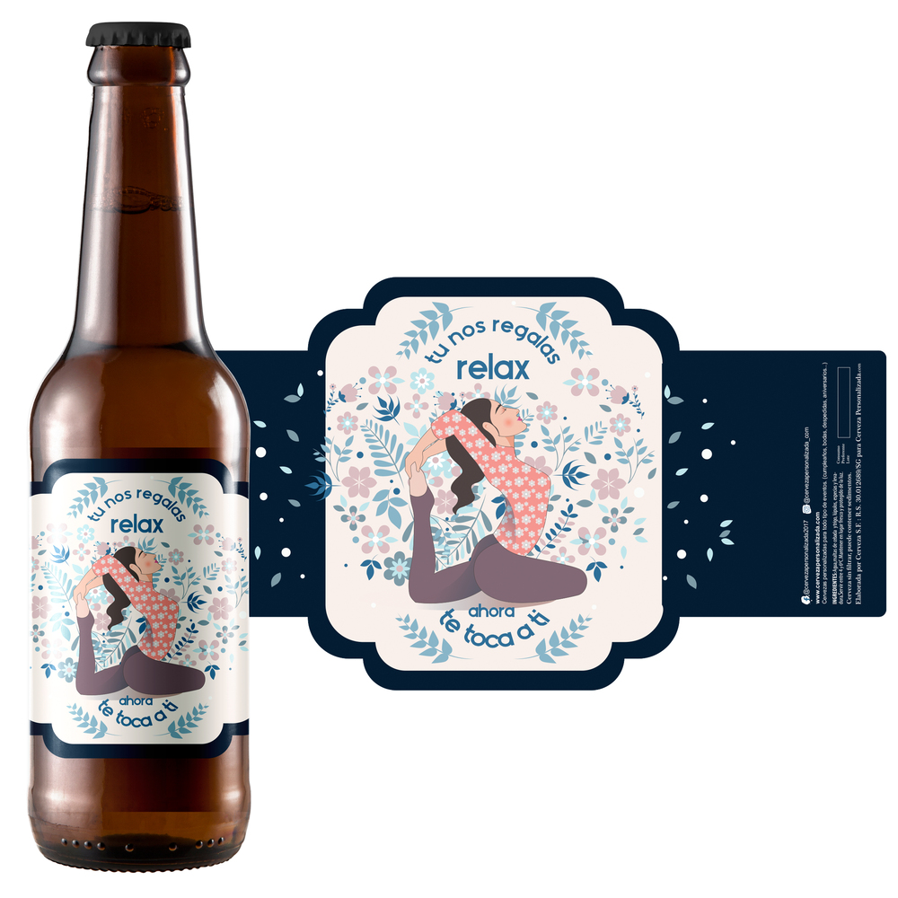 Relájate, Ahora te Toca a Tí | Etiqueta Personalizada Profesiones - Pack de Cervezas