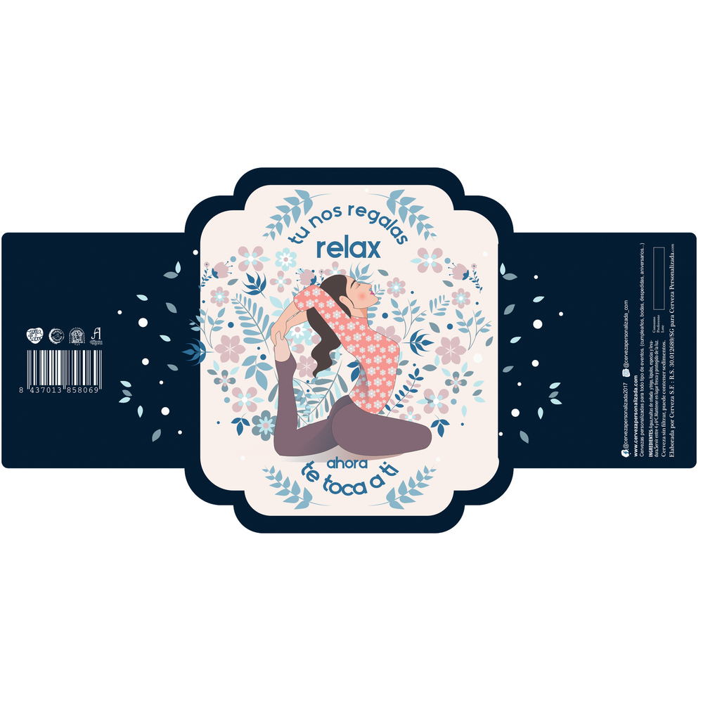 Relájate, Ahora te Toca a Tí | Etiqueta Personalizada Profesiones - Pack de Cervezas - Imagen 2